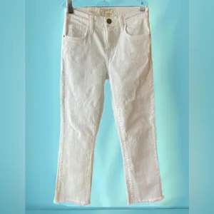 🧸🆕 Current Elliott “The Kick Jean” Mid-rise White Jeans Size 0/25