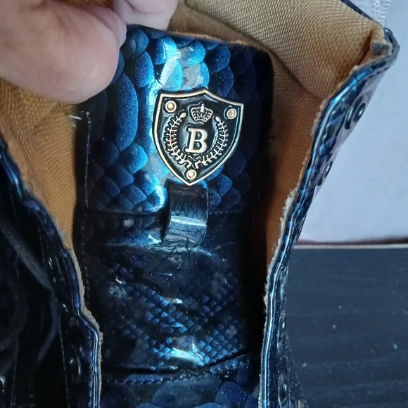 🌟 HP🎉 Men's Lace Up Boots Unbranded Reptile Print