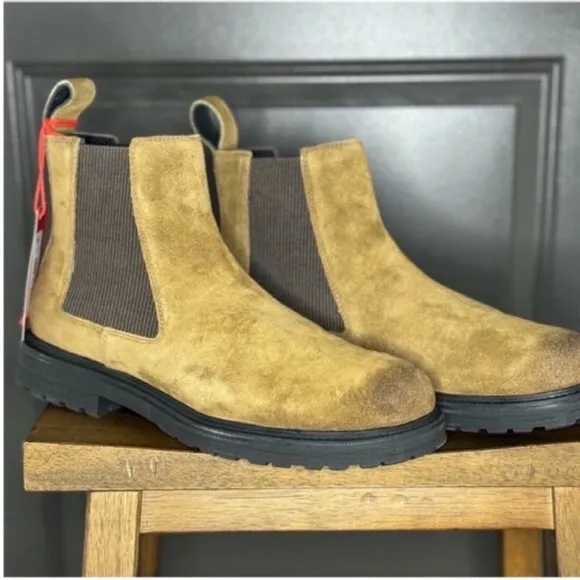 ✨ NWT DIESEL D-Alabhama LCH Otter Suede Chelsea Boots | Rugged Luxury &amp; Style