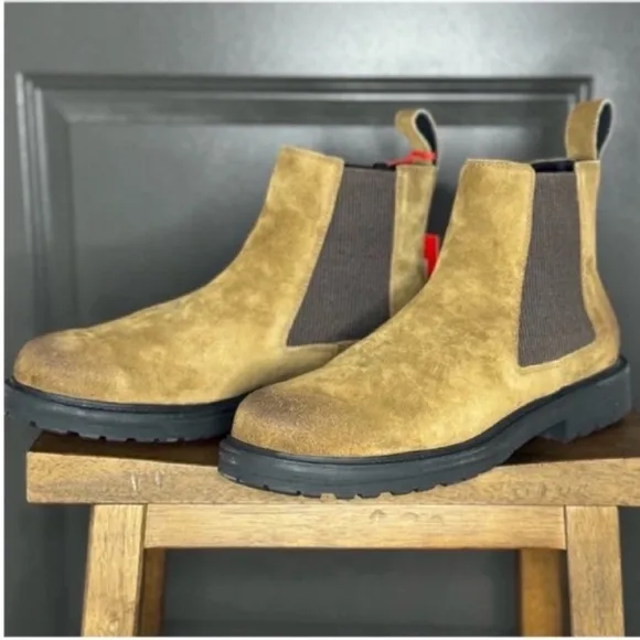 ✨ NWT DIESEL D-Alabhama LCH Otter Suede Chelsea Boots | Rugged Luxury &amp; Style