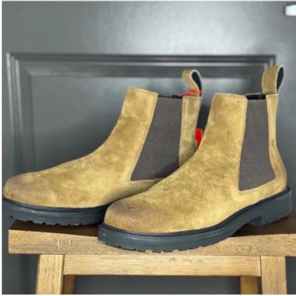 ✨ NWT DIESEL D-Alabhama LCH Otter Suede Chelsea Boots | Rugged Luxury &amp; Style