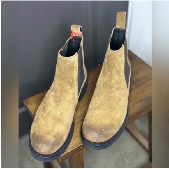 ✨ NWT DIESEL D-Alabhama LCH Otter Suede Chelsea Boots | Rugged Luxury &amp; Style
