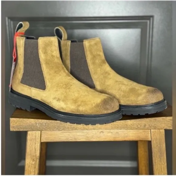 ✨ NWT DIESEL D-Alabhama LCH Otter Suede Chelsea Boots | Rugged Luxury &amp; Style