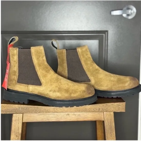 ✨ NWT DIESEL D-Alabhama LCH Otter Suede Chelsea Boots | Rugged Luxury &amp; Style