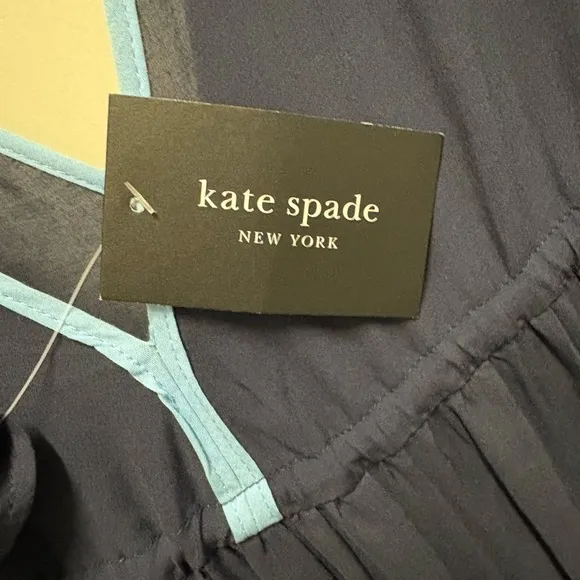 💙 NWT 💙 Kate Spade ♠️ Women's Contrast Solid Midi Tiered Cover Up Dress - small