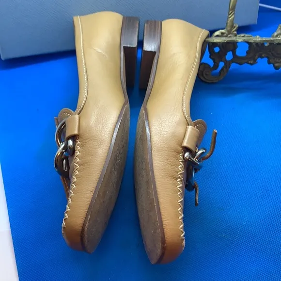 👠 🔥 PRADA Unique Mustard yellowish brown Shoes Size 36