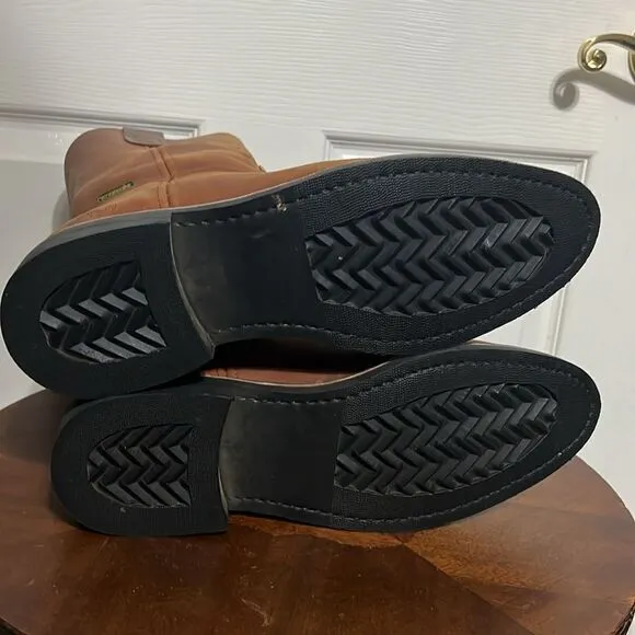 🔥 PUREPECHA WORK BOOTS GENUINE LEATHER WESTERN ROUND TOE Rubber Sole - PERFECT