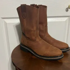 🔥 PUREPECHA WORK BOOTS GENUINE LEATHER WESTERN ROUND TOE Rubber Sole - PERFECT