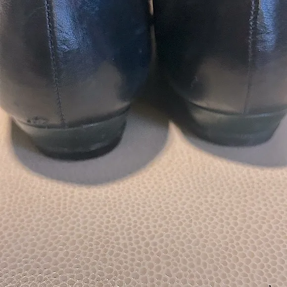 *** RARE Vintage Allure Two-Tone Navy/Green Toe Flats-Size 9N