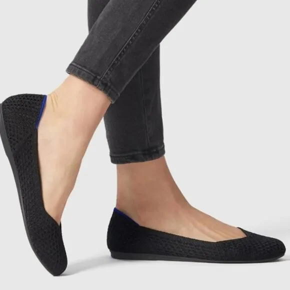 - Rothy’s honeycomb round toe size 5 flat woman’s shoes