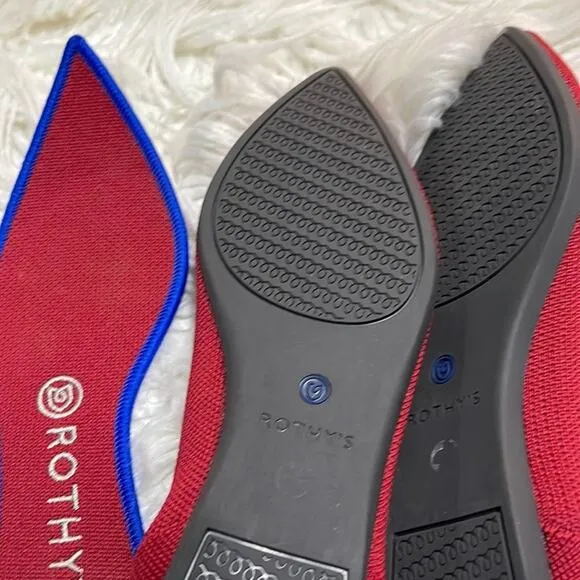 - Rothys the point size 9 red woman’s flat shoes