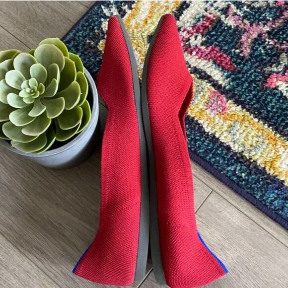 - Rothys the point size 9 red woman’s flat shoes