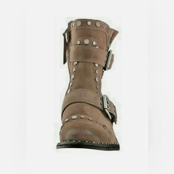 ✨ Sam Edelman Dark Taupe Velutto Suede Leather boots size 7