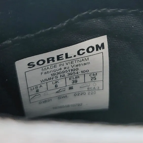 🆕️ Sorel Lennox Lace Leather Ankle Boots in White