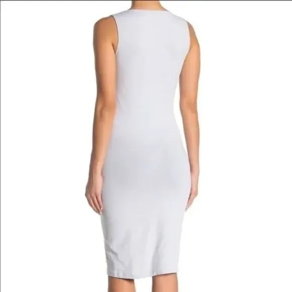 🆕 WOLFORD Hiroko Knit Bodycon Dress Medium Gray Black