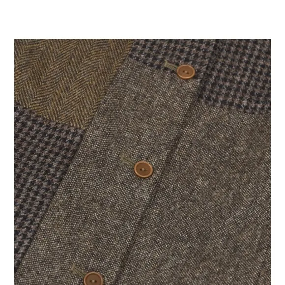 - Wool-cotton  Ralph Lauren RRL Double patchwork Skirt NO Sz TAG​​​​