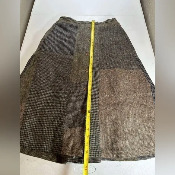 - Wool-cotton  Ralph Lauren RRL Double patchwork Skirt NO Sz TAG​​​​