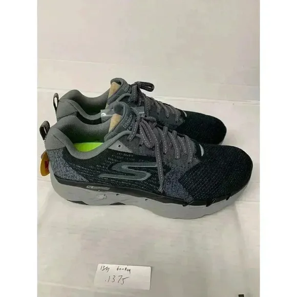 .1375 Skechers Go-Run, Black/Gray, Mens Running Shoes-US 13 Mens