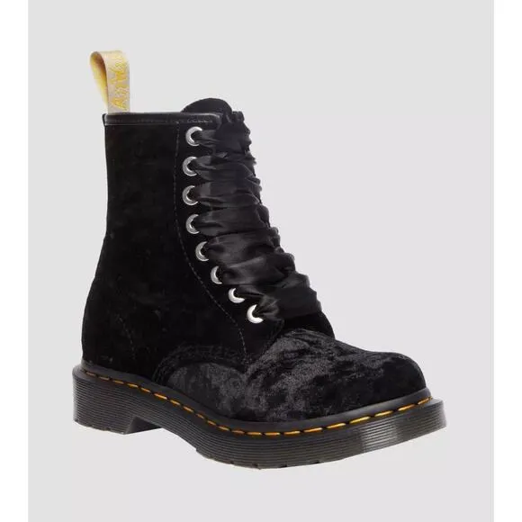 $170 Dr. Martens Women's 1460 Vegan Crushed Velvet Boots Size 5