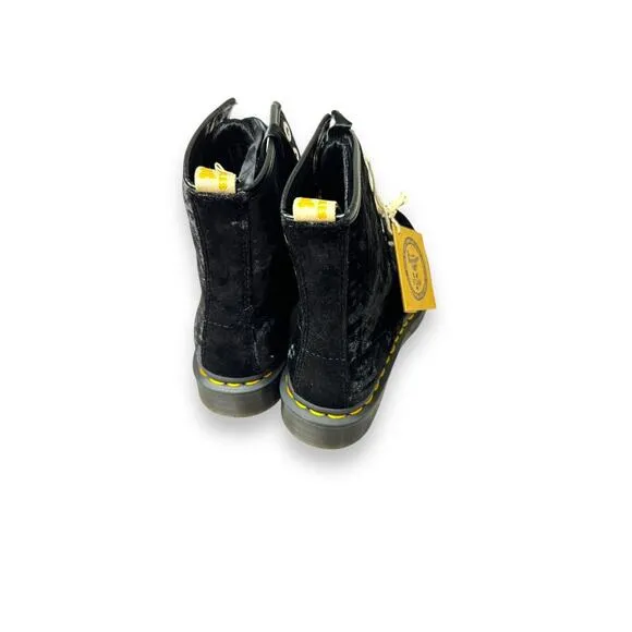 $170 Dr. Martens Women's 1460 Vegan Crushed Velvet Boots Size 5