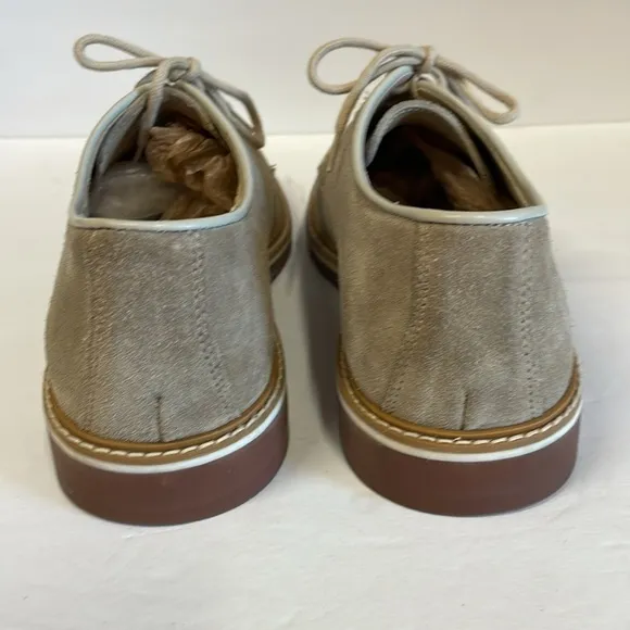 1901 Made In Italy Beige Suede Lace Up Men’s Oxford’s Shoes size 43