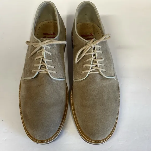 1901 Made In Italy Beige Suede Lace Up Men’s Oxford’s Shoes size 43