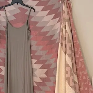 2 Piece Dress Set Clay Set Maxi   Pink Clay Red Clay Gray Wrap Western Bohemian