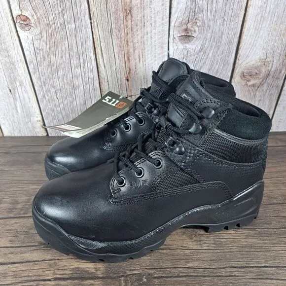 511 Tactical Atac 6&quot; Low Black Ortholite Boots Men's Sz 7 Wide