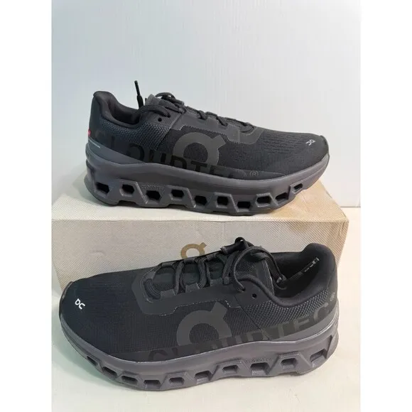 .6013 On Cloudmonster Black/Magnet, Womens Running Shoes-US 10 Womens