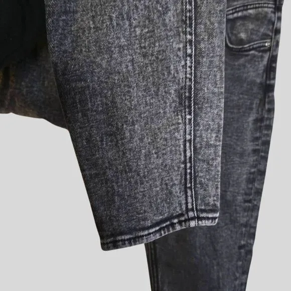7 For All Mankind Women's 26 Jeans Black High Rise Skinny Ankle Stretch Denim