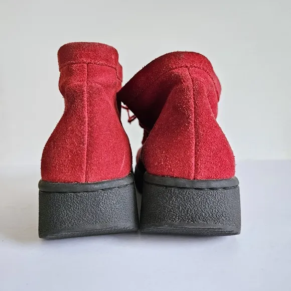 90's Lower East Side Suede Leather Wallabee Chukka Boots Shoes Vintage Chunky, 9