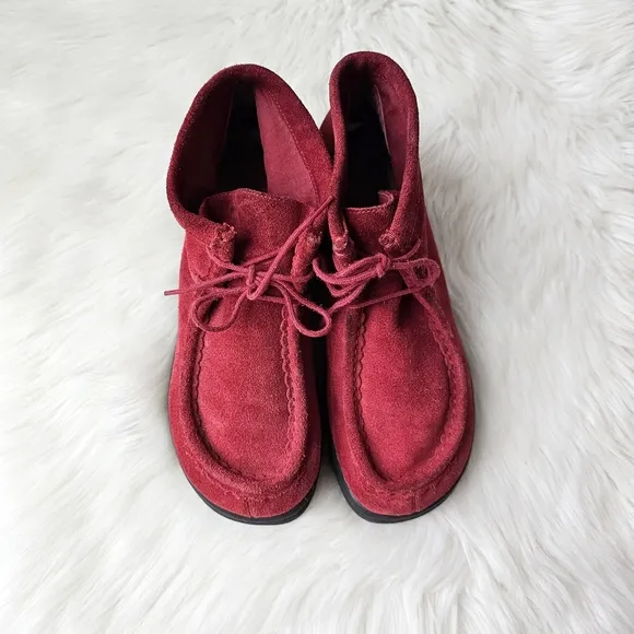 90's Lower East Side Suede Leather Wallabee Chukka Boots Shoes Vintage Chunky, 9