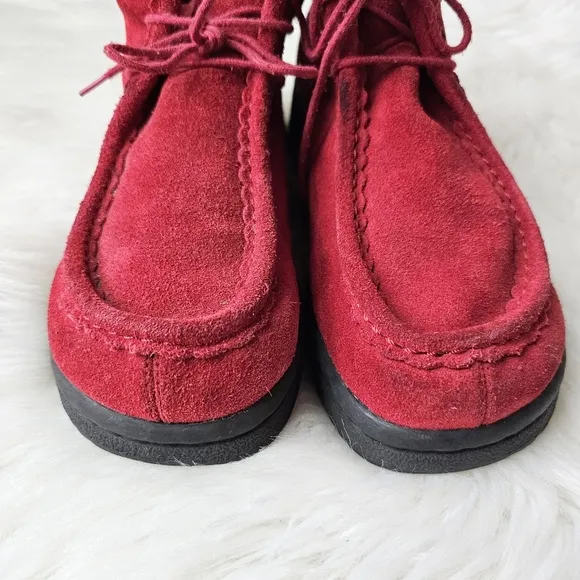 90's Lower East Side Suede Leather Wallabee Chukka Boots Shoes Vintage Chunky, 9