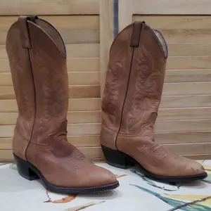 Abilene Boots Classic  Women's Brown Leather Western Cowboy Boots SIZE 9.5 D