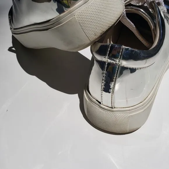 Acne Studios Mirrored  Silver Shoes Sz 37