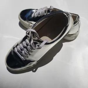 Acne Studios Mirrored  Silver Shoes Sz 37