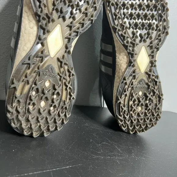 Adidas Boost Tour360 Golf Shoes Mens SZ 12 Black Leather XT Sl Spikeless Sneaker