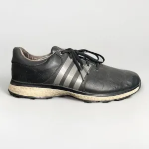 Adidas Boost Tour360 Golf Shoes Mens SZ 12 Black Leather XT Sl Spikeless Sneaker