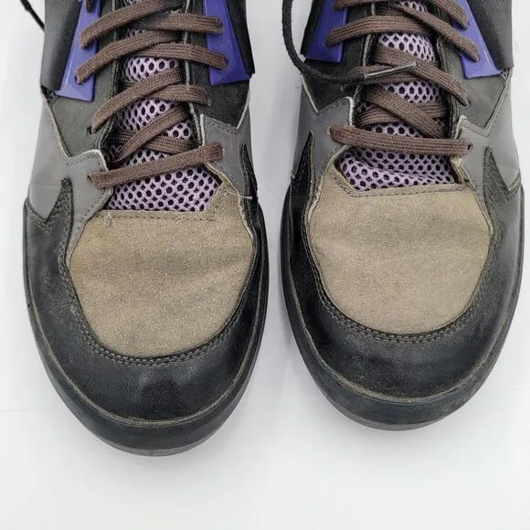 Adidas C10 C77116 Gray &amp; Purple Basketball Shoes Sneakers Mens Size 11
