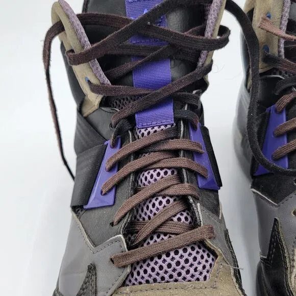 Adidas C10 C77116 Gray &amp; Purple Basketball Shoes Sneakers Mens Size 11