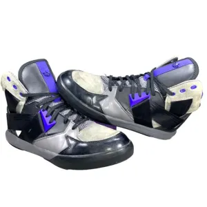 Adidas C10 C77116 Gray &amp; Purple Basketball Shoes Sneakers Mens Size 11