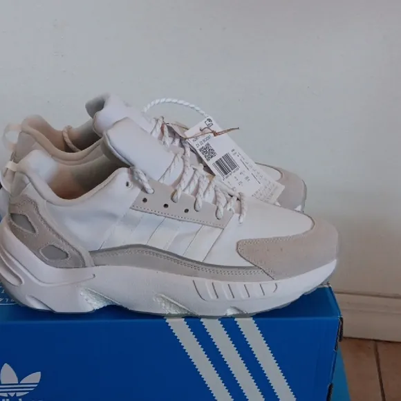 Adidas Kids ZX 22 Boost White Shoes
