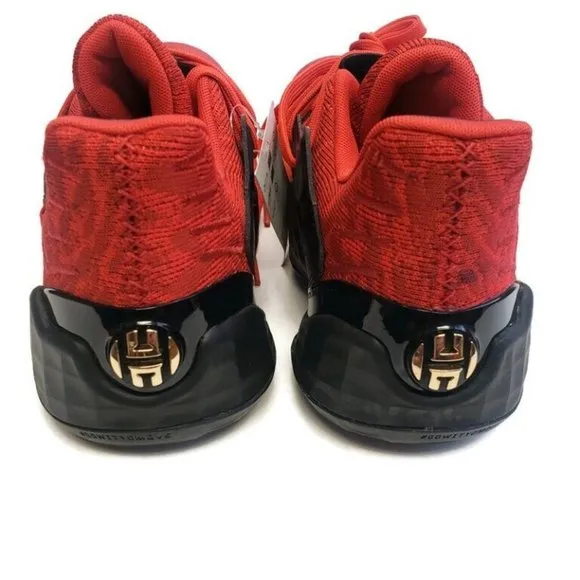 Adidas Mens Size 7 Harden Vol. 4 Basketball Shoes EF0999 Black Power Red