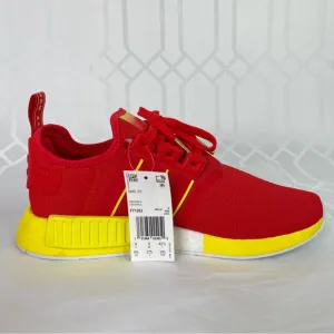 Adidas NMD R1 Beijing Casual Shoes Sneakers Red Yellow Men's Size 13 FY1262