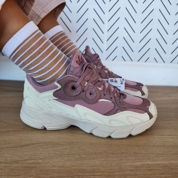 🤩Adidas Originals Astir W Women Shoes Sz 7.5 Dusty Pink Beige Chunky New GY6853