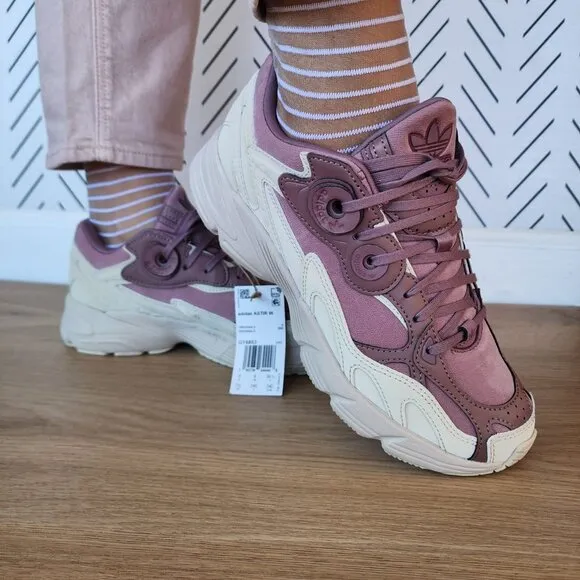 🤩Adidas Originals Astir W Women Shoes Sz 7.5 Dusty Pink Beige Chunky New GY6853