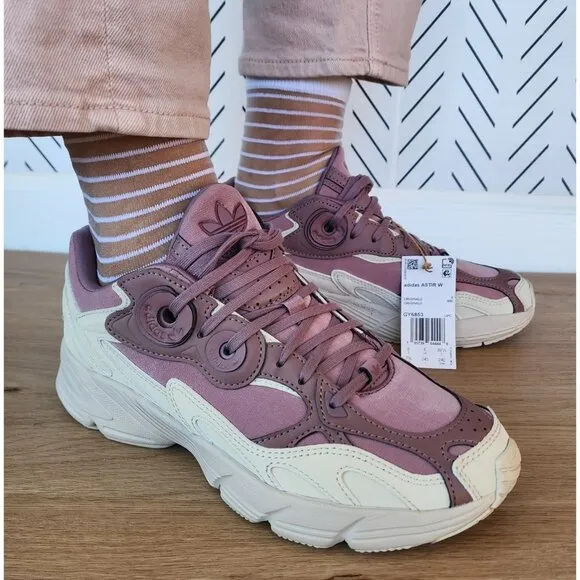 🤩Adidas Originals Astir W Women Shoes Sz 7.5 Dusty Pink Beige Chunky New GY6853