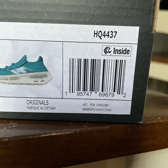 Adidas originals NMD S1 Active Teal/Core Black/Off White 7.5 Men/8.5Women HQ4437