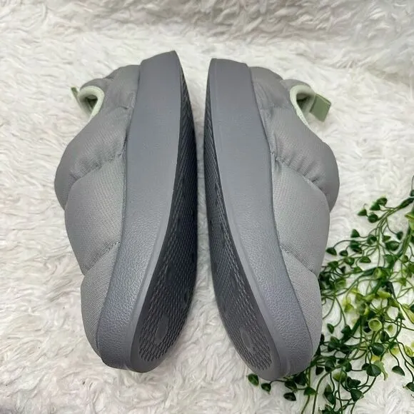 adidas Puffylette Mens Shoes in Charcoal Solid Grey/Linen Green sz 6 NEW