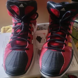 adidas Red and Black Athletic Shoes
